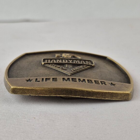 Vintage Handyman Club of America Life Time Member Belt Buckle 1996 Made in USA - Picture 7 of 14